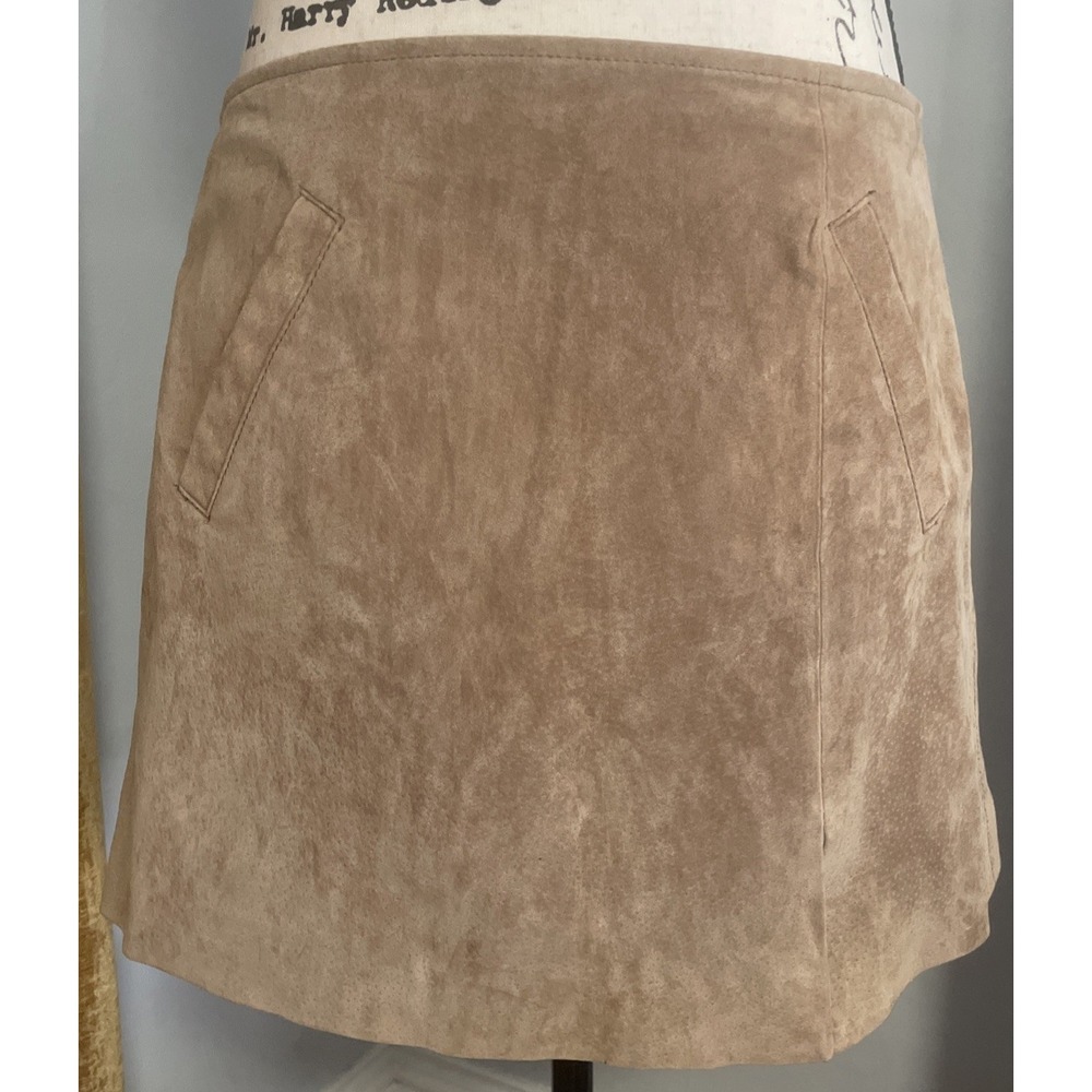 Suede Mini Skirt Size 29 lined 1970's Y2K Retro
